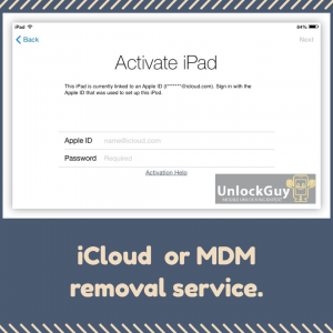 ICLOUD | ACTIVATION LOCK REMOVAL WIFI IPADS ONLY